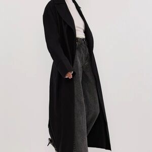 DISSH Black Belted Trench Coat – Size US 6 (AU 10 / EU 38)